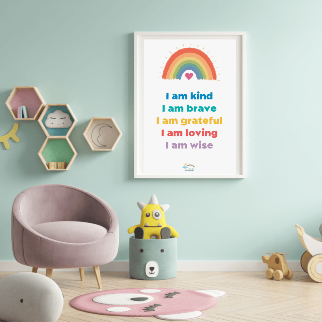 I AM Affirmations Poster - Alphabet For Humanity