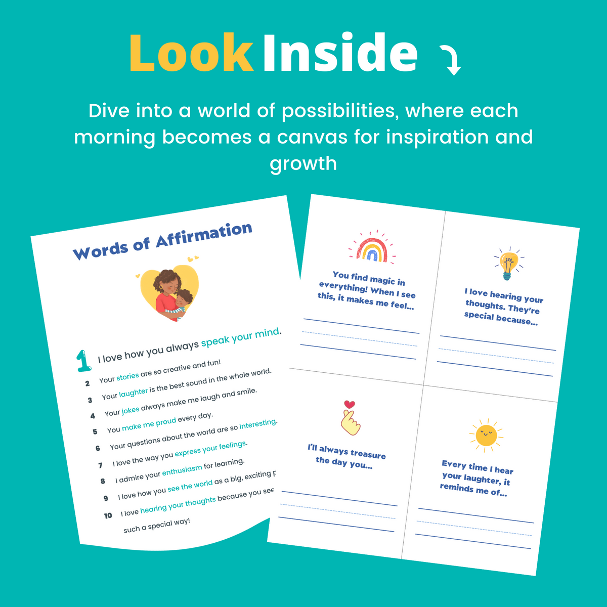 100 Things I Love About You (PRINTABLE PDF)