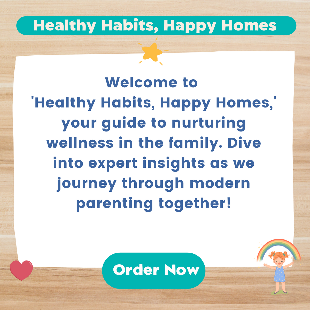 Healthy Habits, Happy Homes (PRINTABLE PDF)