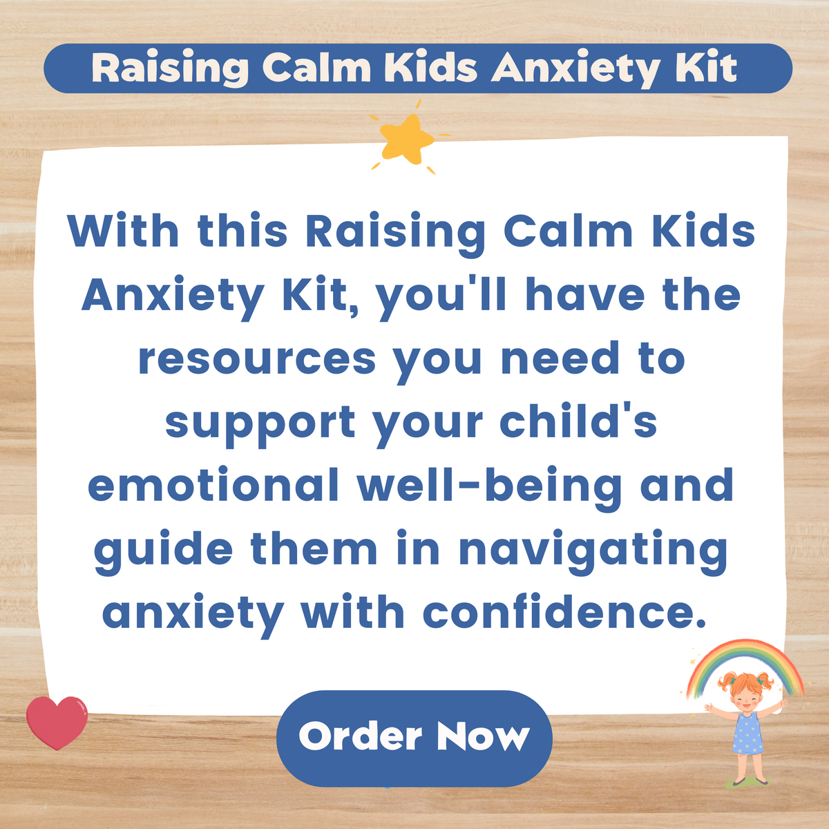 Raising Calm Kids Anxiety Kit (PRINTABLE PDF)