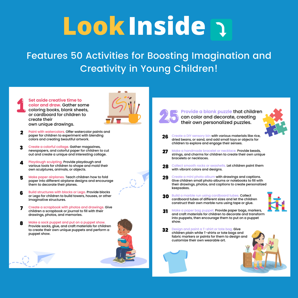 Raising Creative Kids - Creativity and Imagination Printable Activity Kit (PDF)
