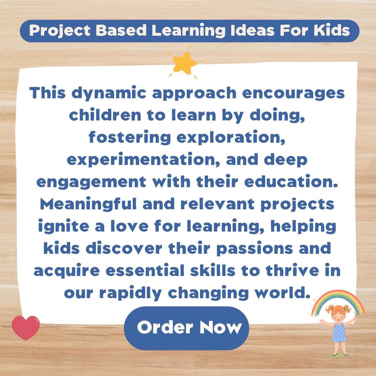 Project Based Learning Ideas For Kids (PRINTABLE PDF)