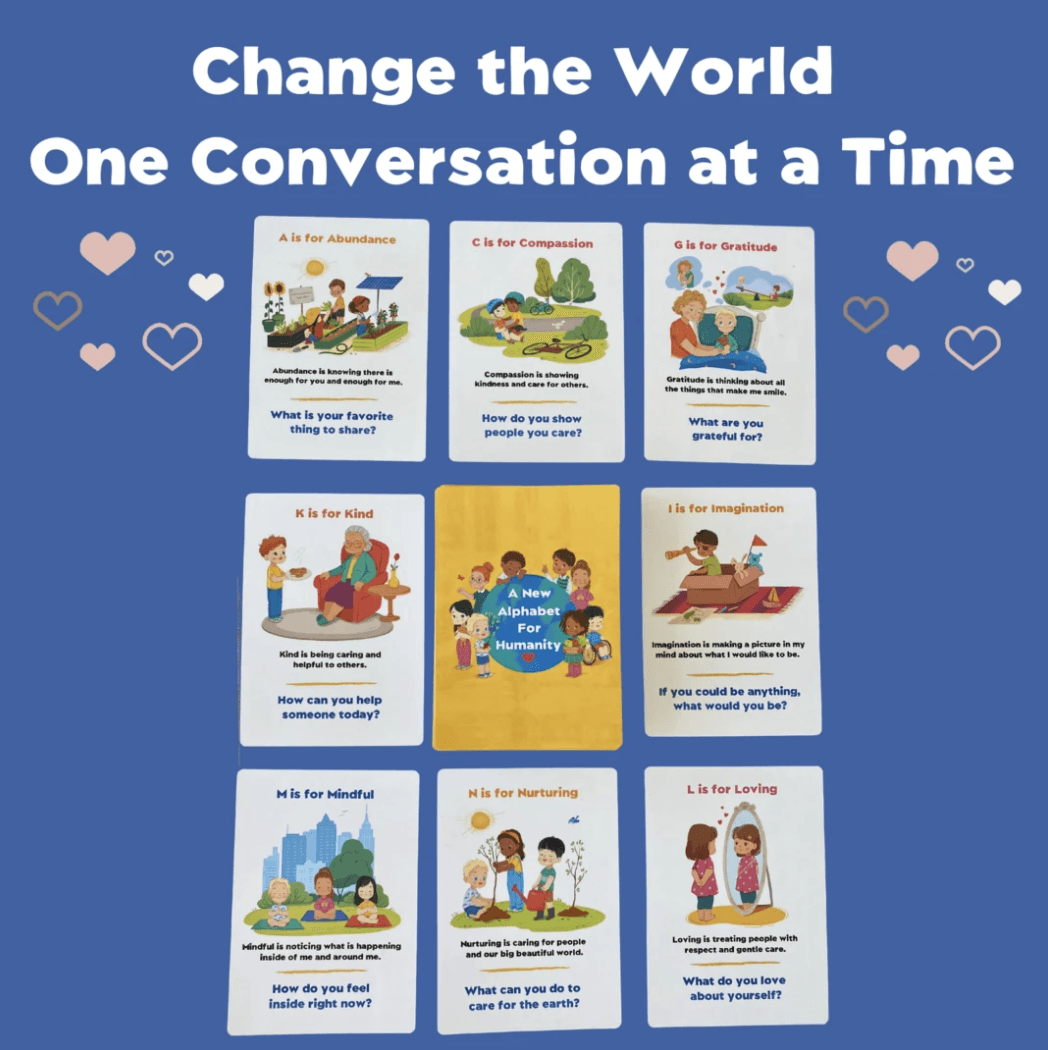 3-Book and 3-Conversation Cards Mega Bundle ➡️ SAVE 30% - Alphabet For Humanity