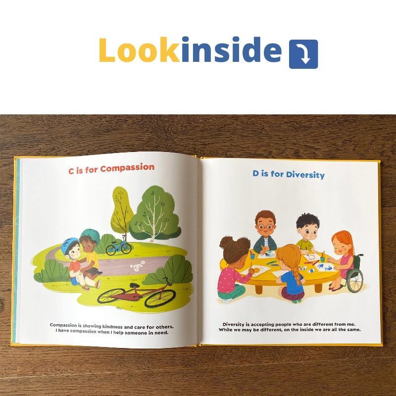 A #1 best selling book for raising kind, confident and caring kids. - Alphabet For Humanity