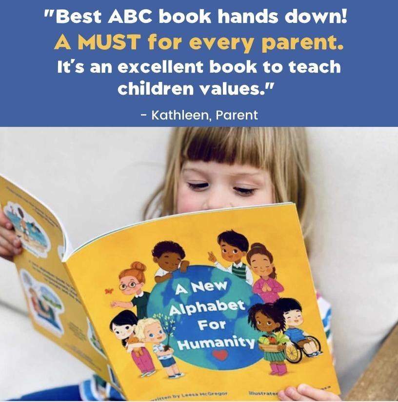 A #1 best selling book for raising kind, confident and caring kids - Alphabet For Humanity