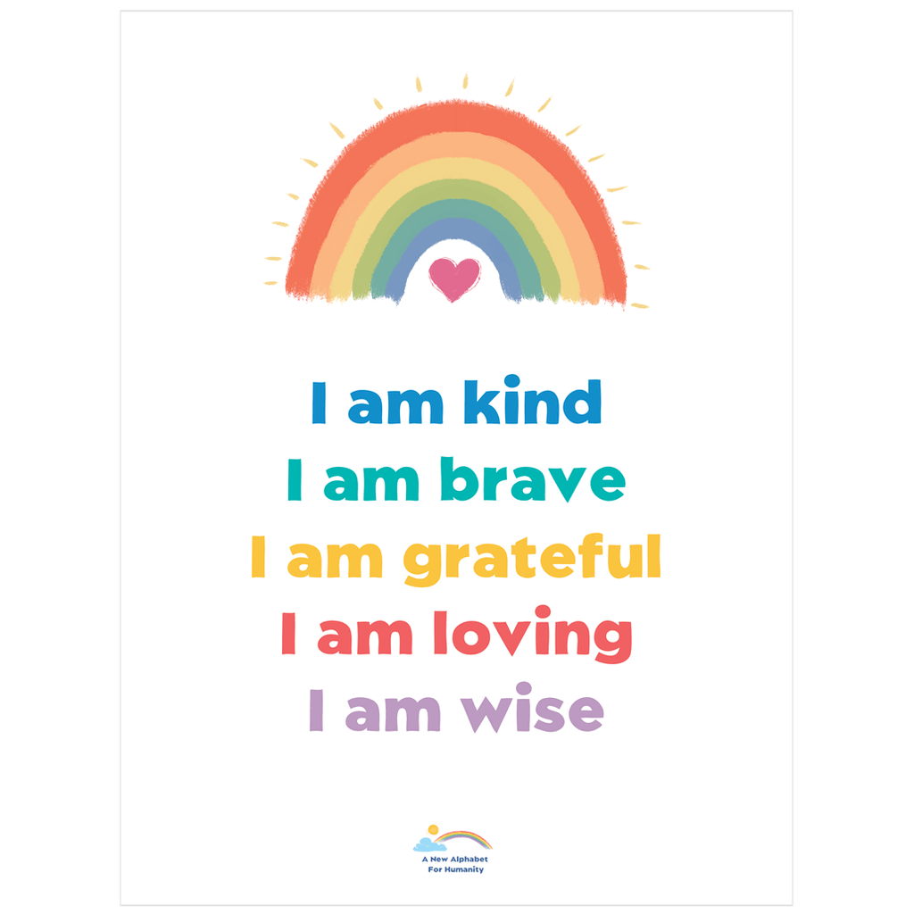 I AM Affirmations Poster - Alphabet For Humanity