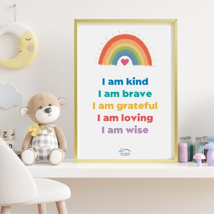 I AM Affirmations Poster - Alphabet For Humanity