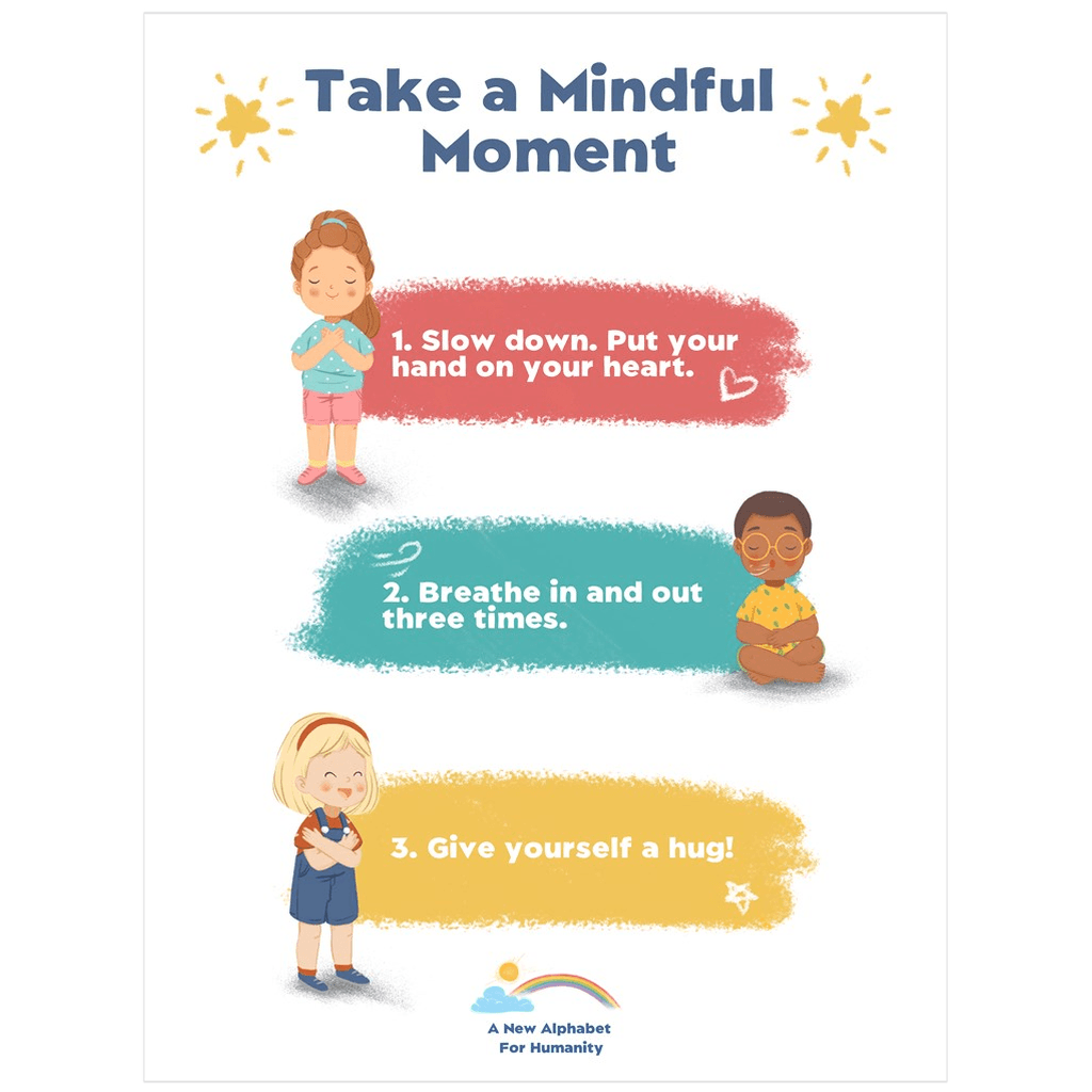 Mindful Moment Poster - Alphabet For Humanity