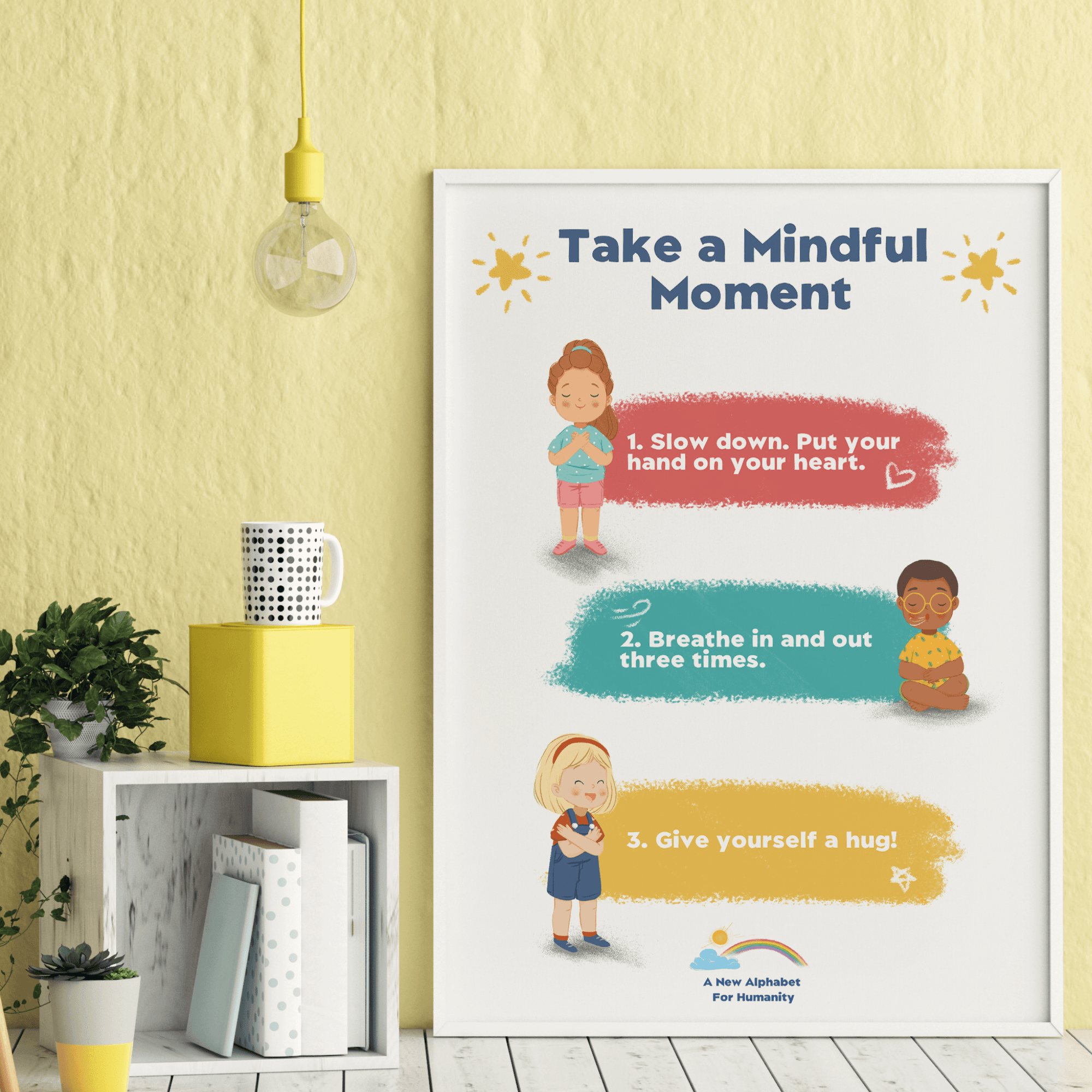 Mindful Moment Poster - Alphabet For Humanity